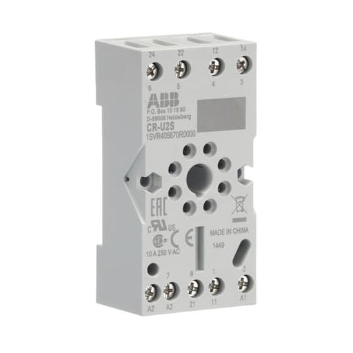ABB Stotz S&J - Relaissockel Sockel CR-U2S für 2We CR-U Relais − 10 Stück