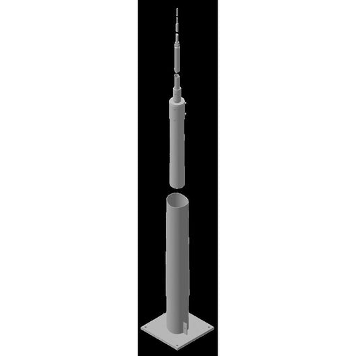 DEHN - Fangeinrichtung für Blitzschutz Tele-Blitzschutzmast TBM16.35MFP400 STTZN ÜFL 16,35m