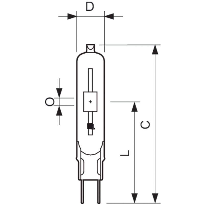Philips Lighting - Halogen-Metalldampflampe ohne Reflektor Entladungslampe CDM-TC 35W/830 G8.5