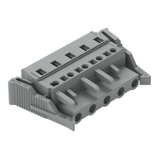 WAGO - Kabelsteckverbinder für Leiterplattensteckverbinder 1-Leiter-Federleiste 231-205/037-000 CAGECLAMP,2,5 mm²,gr − 50 Stück