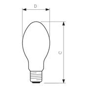 Philips Lighting - Natriumdampf-Hochdrucklampe Entladungslampe SON PIA PLUS 150W 150W E40