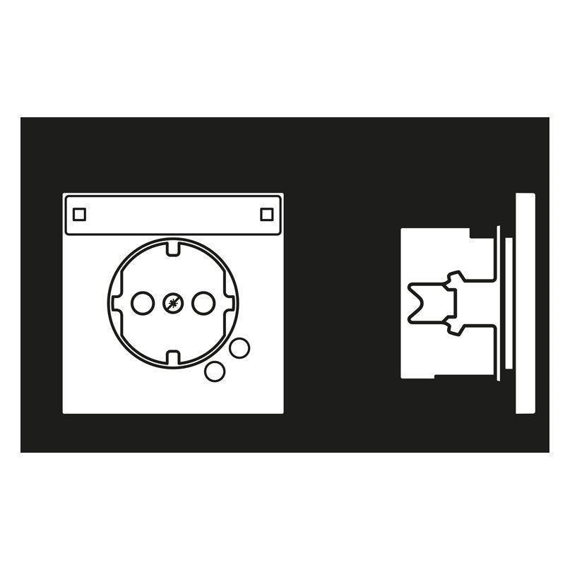 Jung - Steckdose SCHUKO-Steckdose AL 2521 NAUF 16A 250V alu − 1 Stück