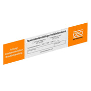 OBO Bettermann - Warn-/Hinweisschild Kennzeichnungsschild 7214740 für Rapid PLM Kana − 10 Stück