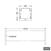 LTS Licht&Leuchten - Decken-/Wandleuchte LED-Anbauleuchte MLA060118303AOVDA.ws 830, DALI, ws