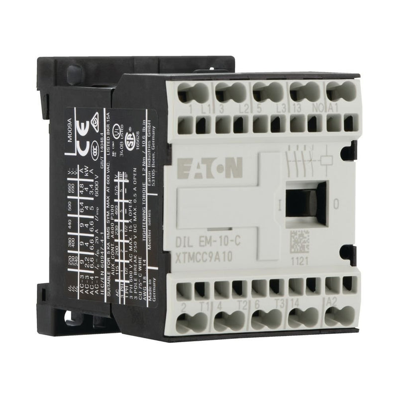 Eaton - Leistungsschütz zum Schalten von Wechselstrom Leistungsschütz DILEM-10-C(230V50HZ) 1S,AC3/400V:4kW,3p