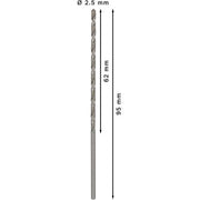 Bosch - Bohrer PRO Metal HSS-G 2608596810 Spiralbohrer 2,5 x