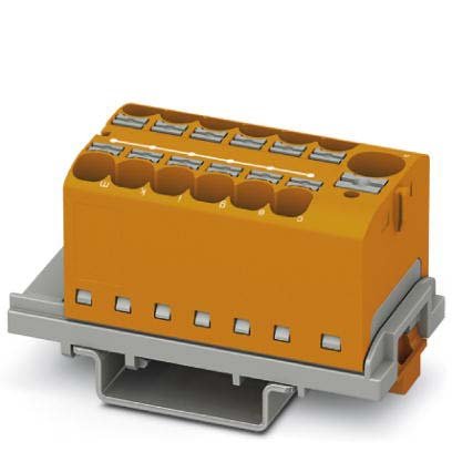 Phoenix Contact - Durchgangs-Reihenklemme Verteilerblock PTFIX10/12X4-NS35OG − 8 Stück