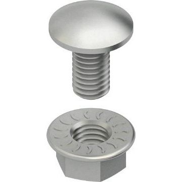 Niedax - Maschinenschraube/Bolzen Flachrundschrauben FLHM 6X12 − 100 Stück