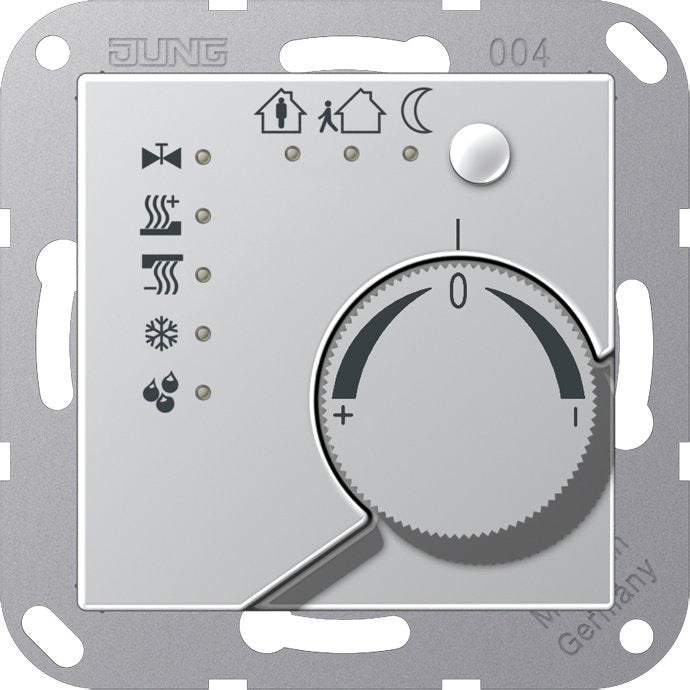 Jung - Bussystem-Raumtemperaturregler KNX Stetigregler alu A 2178 TS AL mit int.Busankoppler