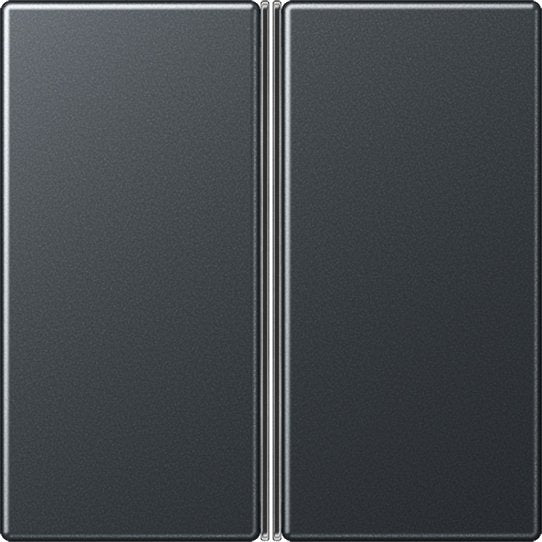 Jung - Abdeckung/Bedienelement für Installationsschalterprogramme Tastensatz 2fach A 402 TSA ANM kompl anthrazit matt