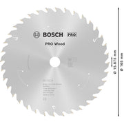 Bosch - Kreissägeblatt PRO Wood cordless 2608837682 Kreissägeblatt 165 x
