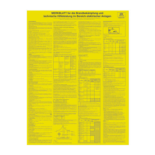 Cimco Werkzeuge - Warn-/Hinweisschild SAH Merkblatt 182756 Gr. 500x660x1