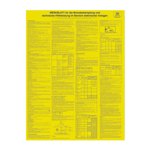 Cimco Werkzeuge - Warn-/Hinweisschild SAH Merkblatt 182756 Gr. 500x660x1