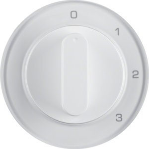 Berker - Abdeckung/Bedienelement für Installationsschalterprogramme Zentralstück mit Drehknopf 1096208900 3S R.1/R.3 pw