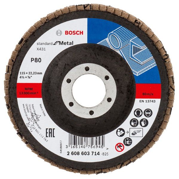 Bosch - Trenn-/Schleifscheibe Fächerschleifscheibe X431 2608603714 Standard for Metal