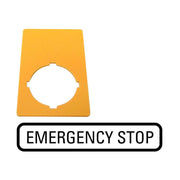 Eaton - Bezeichnungsschild für Befehlsgeräte NOT-AUS-Schild M22-XZK-GB99 Emergency Stop