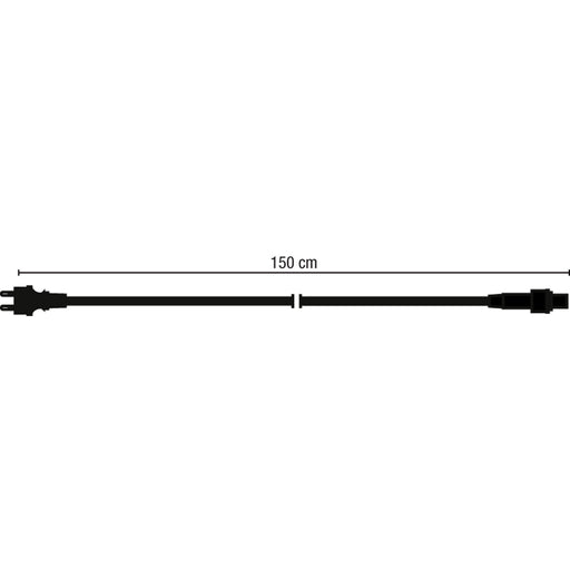 Scharnberger+Hasenbein - Elektrisches Zubehör/Ersatzteile für Leuchten Anschlußstecker 58158 Quick Fix 1,5m sw