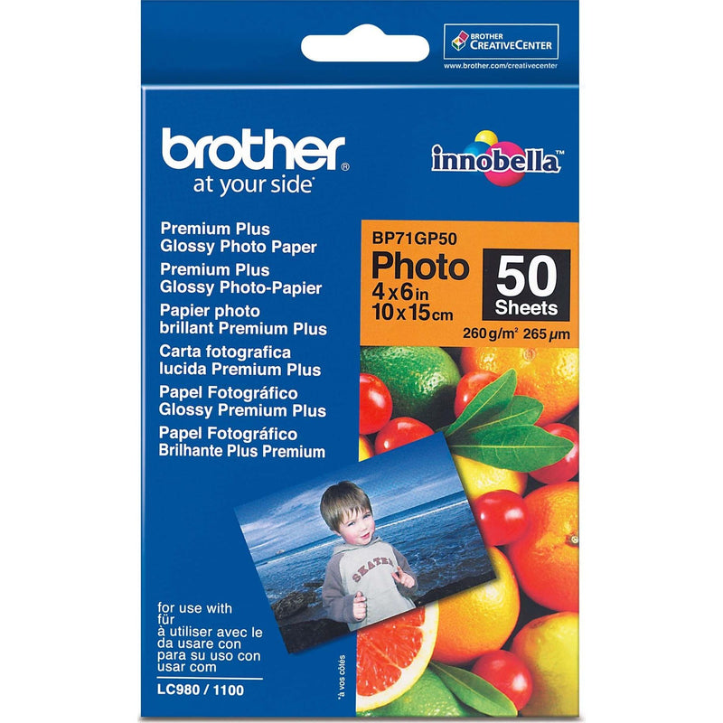 Brother - Verbrauchsmaterial für Telefax/Drucker/MFC Fotopapier A6 BP71GP20 20 Blatt