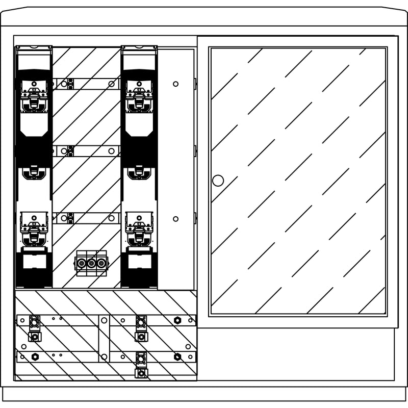Elsta Mosdorfer - Zähler-Komplettschrank WS A850-2 S5 L 250A 1W2 WS822L.S5.N1212 ZWS LEW Verteilnetz