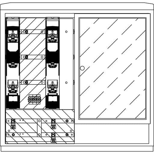 Elsta Mosdorfer - Zähler-Komplettschrank WS A850-2 S5 L 250A 1W2 WS822L.S5.N1212 ZWS LEW Verteilnetz