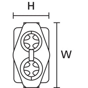 HellermannTyton - Verbindungs-/Übergangsmuffe Gel-Kabelgarnitur Relilight #435-01655 V32.5 P1 PA66V0BK10