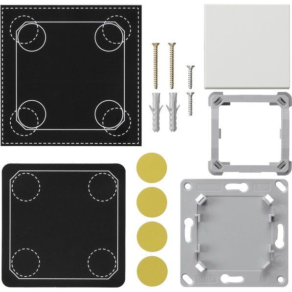 Gira - Zubehör/Ersatzteile für Installationsschalterprogramme Funk-Wandsender 1fach rws 823127 ohne Platine