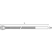 HellermannTyton - Kabelbinder V100R PA46 GY 1000 102,5x2,45mm, grau − 1000 Stück