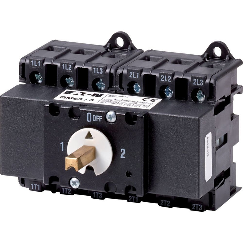 Eaton - Lasttrennschalter Umschalter QM 63A QM63/3 2x3-polig 6mm