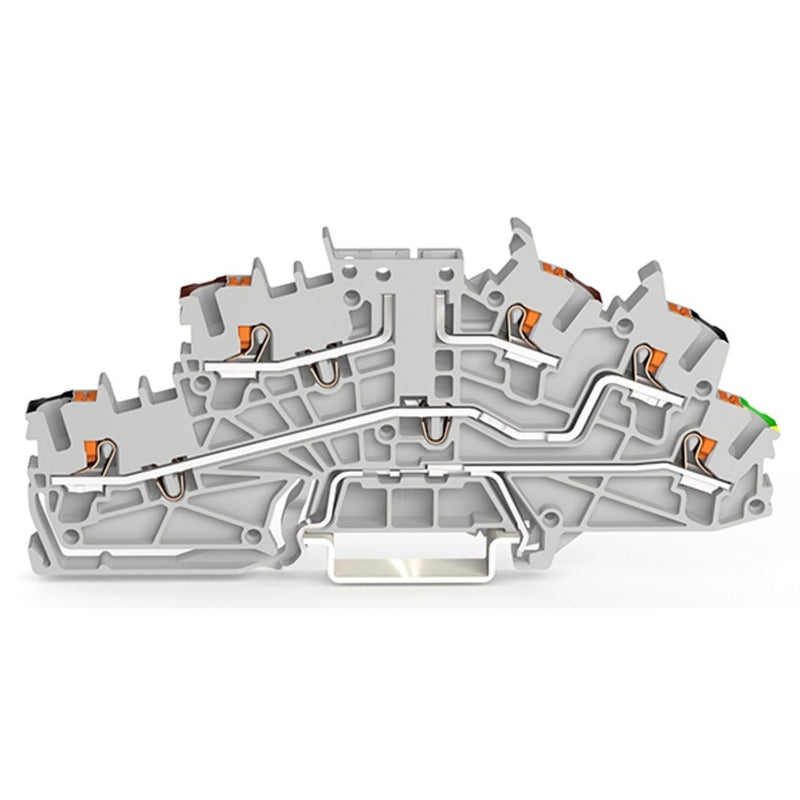 WAGO - Installations-Etagenklemme Installationsetagenklemme 2203-6660 2,5 mm² mit Drücker − 50 Stück