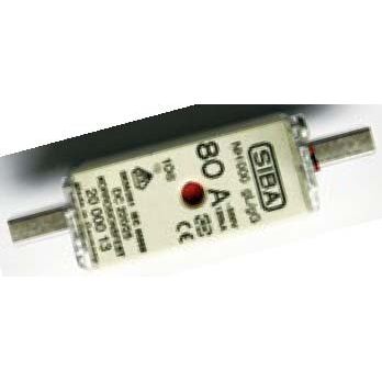 Siba - Messersicherung NH-Sicherungseinsatz 2000013.16 16A NH000,gg/gl,500V − 10 Stück