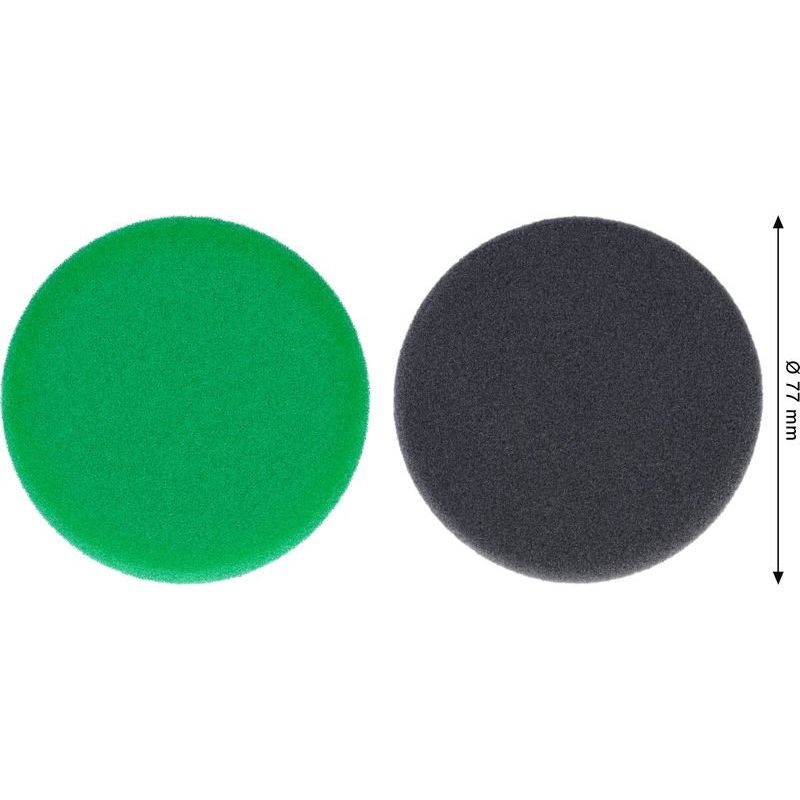 Bosch - Systemzubehör für Schleifen/Polieren (Akku/elektrisch/Druckluft) Polierschwamm-Set, 2608623364(VE2) 77 mm, 2-tlg