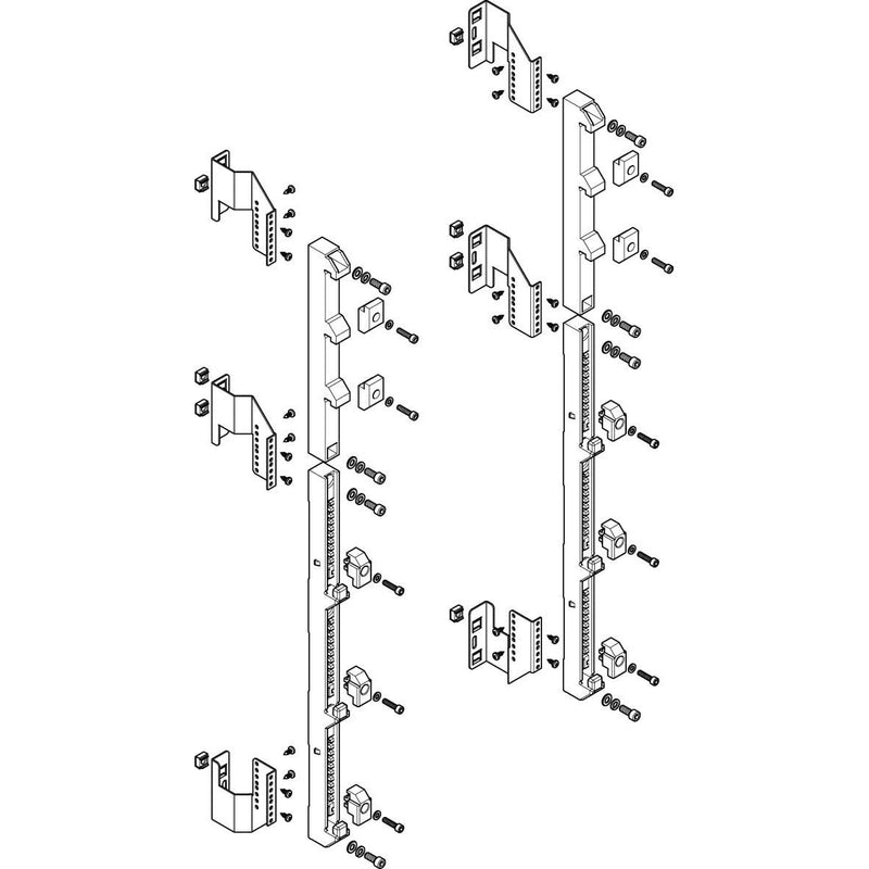 ABN - Verteilerfeld für Installationsverteiler Sammelschienen-Modul MTS28905 tief 1-2FB/8RE