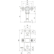 DEHN - Leitungshalter für Blitzschutz HVI-L+ Ex W55 holder LH ZS 18 EX W55BPV2A