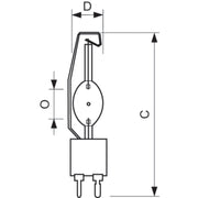 Philips Lighting - Halogen-Metalldampflampe ohne Reflektor Entladungslampe MHN-SE 2000W 956GX22 HO