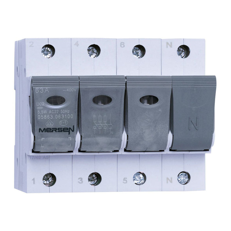 Mersen - D0-Sicherungslasttrennschalter Lasttrennschalter NEOZED 05863.063100 D02 63A/230/400V 4-p