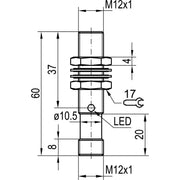 Sensopart - Induktiver Näherungsschalter Sensor IS 512-42 Induktiv