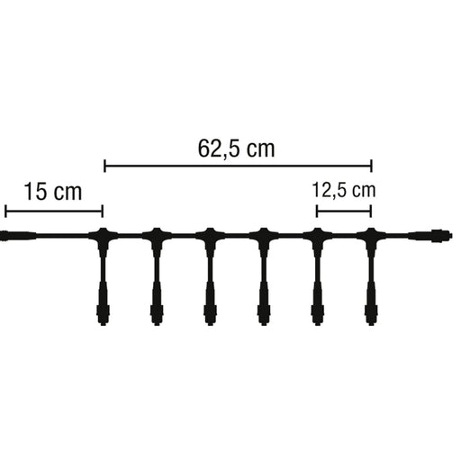 Scharnberger+Hasenbein - Elektrisches Zubehör/Ersatzteile für Leuchten Verteilerdose QuickFix 58149 7 Ausgänge weiß