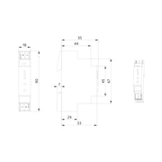 BEG Brück Electronic - Bussystem-Linien-/Bereichskoppler Systemschnittstelle LK-TP/KNXs REG grau Koppler