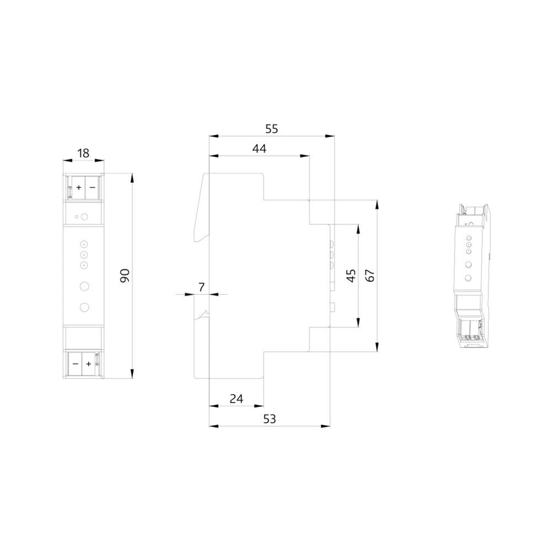 BEG Brück Electronic - Bussystem-Linien-/Bereichskoppler Systemschnittstelle LK-TP/KNXs REG grau Koppler