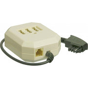 Goobay - Kommunikationstechnik-Adapter TAE-F NFN Verlängerungsbox 50282 0,2m,beige