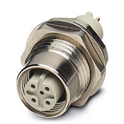 Phoenix Contact - Rundsteckverbinder, feldkonfektionierbar (Industriesteckverbinder) Einbausteckverbinder SACC-DSIV-M1#1528196 − 10 Stück