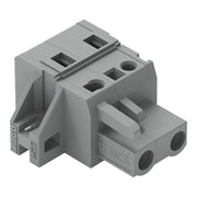 WAGO - Kabelsteckverbinder für Leiterplattensteckverbinder 1-Leiter-Federleiste 231-202/031-000 CAGECLAMP,2,5 mm²,gr − 50 Stück