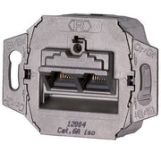 Mennekes - Kommunikationsanschlussdose Kupfer Daten-Anschlussdose UP 41492 2xRJ45 Cat.6A*