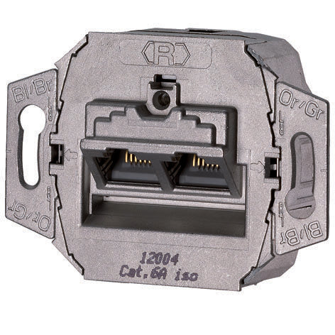 Mennekes - Kommunikationsanschlussdose Kupfer Daten-Anschlussdose UP 41492 2xRJ45 Cat.6A*