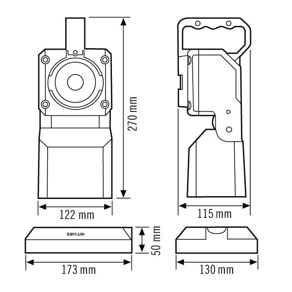 ESYLUX - Handscheinwerfer SLP-2