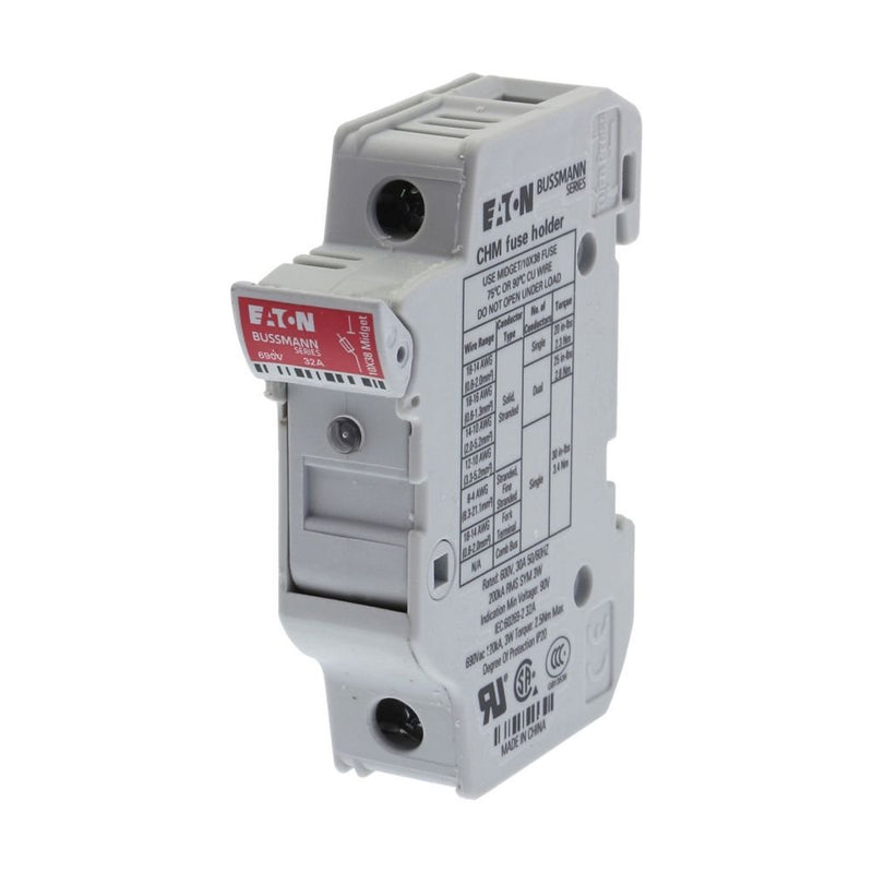 Eaton - Halter für zylindrische Sicherung Sicherungshalter Niedersp. 1P 10X38MF#CHM1DIU 32A AC 690V 1polig − 12 Stück