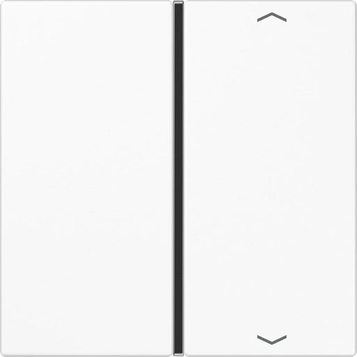 Jung - Abdeckung/Bedienelement für Installationsschalterprogramme Taste 1-fach aws LS 401 TSAP WW Symbol Auf/Ab − 1 Stück