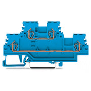 WAGO - Durchgangs-Reihenklemme Doppelstockklemme 279-504 N/N,blau − 50 Stück