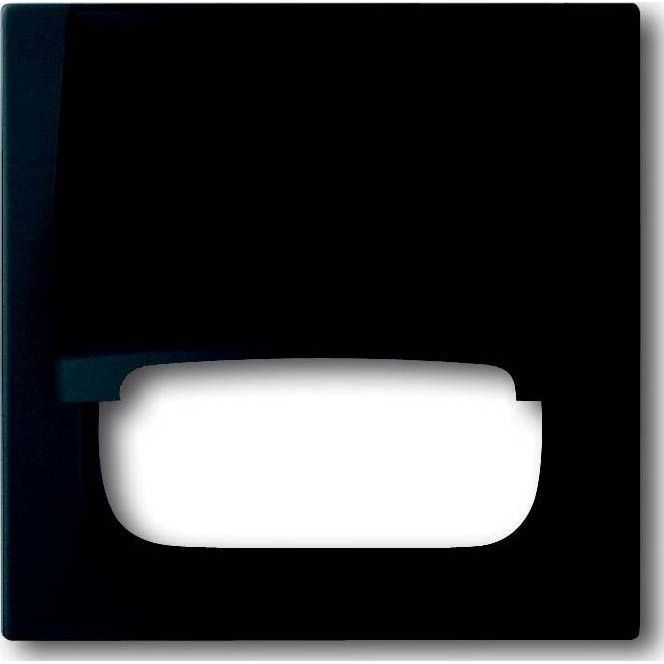 Busch-Jaeger - Einsatz/Abdeckung für Kommunikationstechnik Zentralscheibe sw mt 1746-775 TAE,50x50mm,Klappd