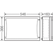 Hensel - Leergehäuse ENYSTAR-Leergehäuse FP 0421 306x486x136mm